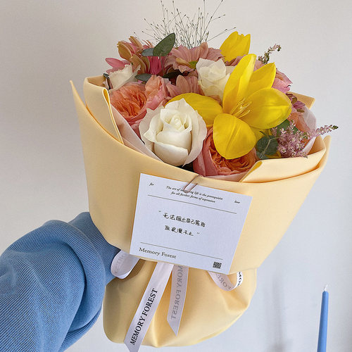 定制式/极简留言卡/高级纸质的花艺甜品店工作室节日贺卡店卡 - 图0