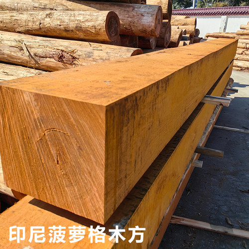 定制印尼菠萝格柳桉木柚木户外防腐木花旗松定做古建凉亭规格扶手 - 图3