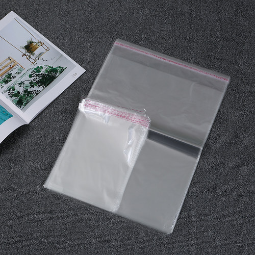 opp袋子不干胶自粘袋装服装自封袋5丝宽度11cm透明塑料包装袋印刷 - 图3