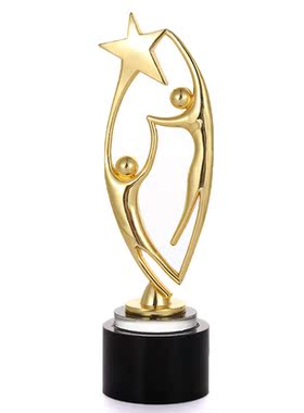 金属创意爱心奖杯定制刻字