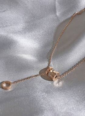 钛钢不掉色转运小蛮腰项链女潮网红简约气质百搭个性ins锁骨链潮