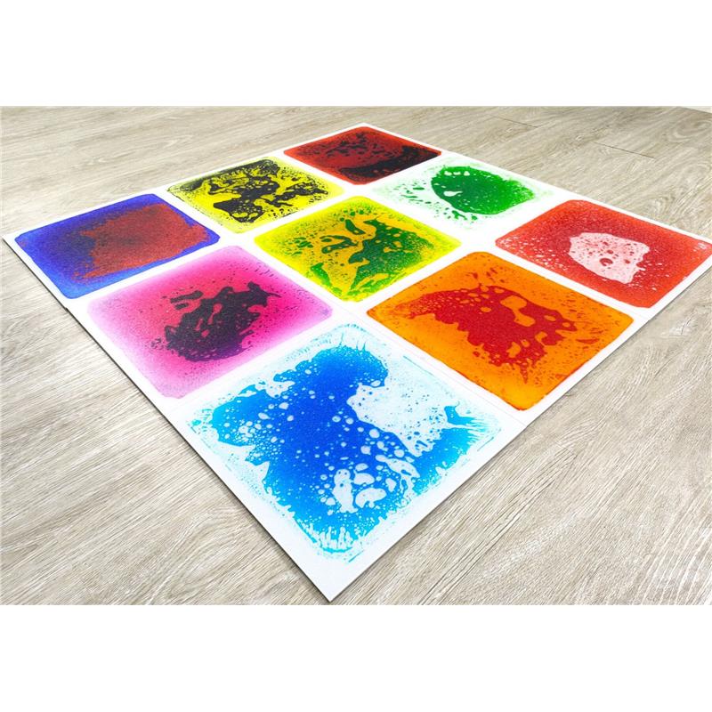 液体地板幼儿园彩砖儿童液体感官垫爬行地砖玩具感统早教中心教具 - 图0