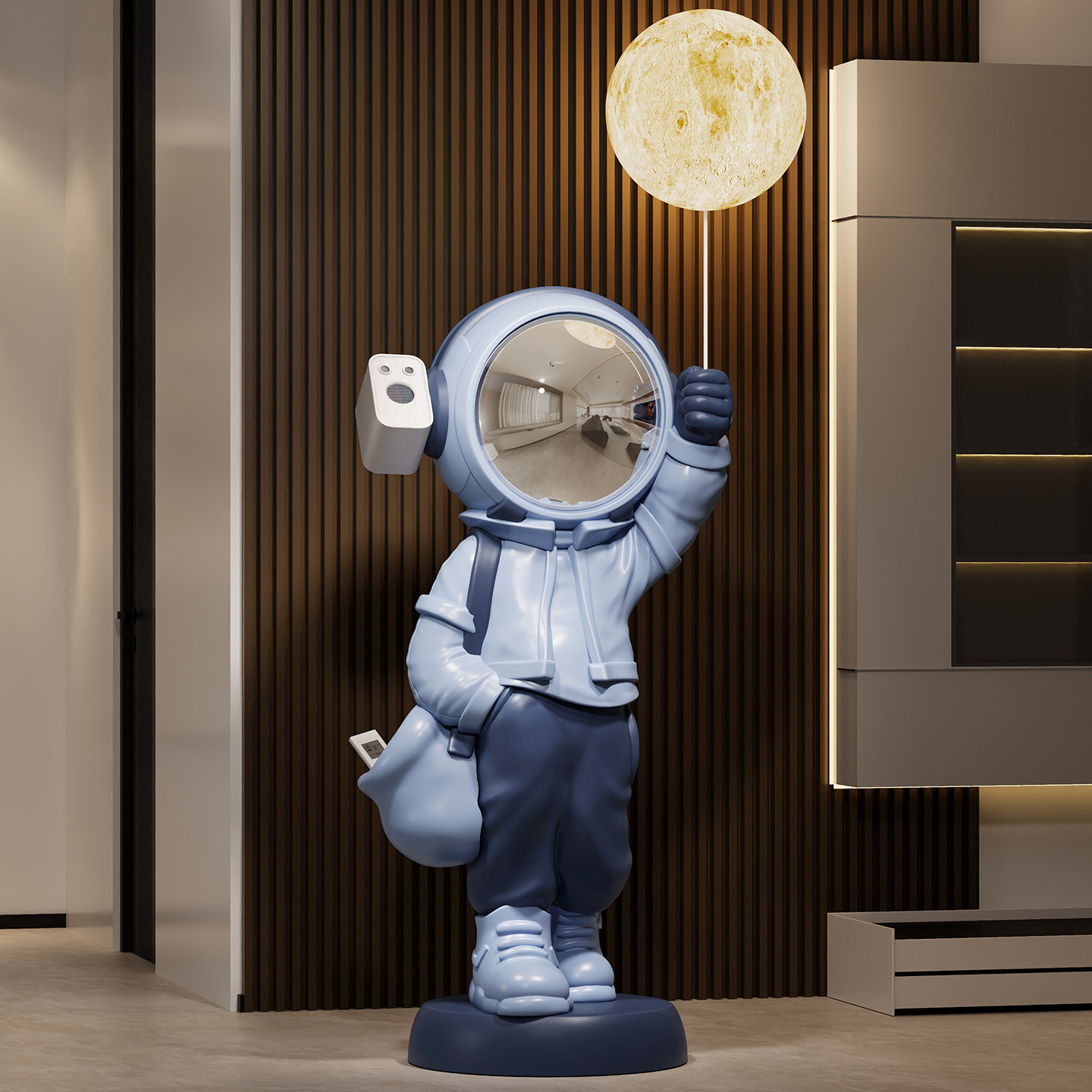 客厅轻奢太空人宇航员落地大摆件电视柜旁大型星空灯K歌音响饰品,淘宝优惠券,粉丝福利购,淘宝优惠卷