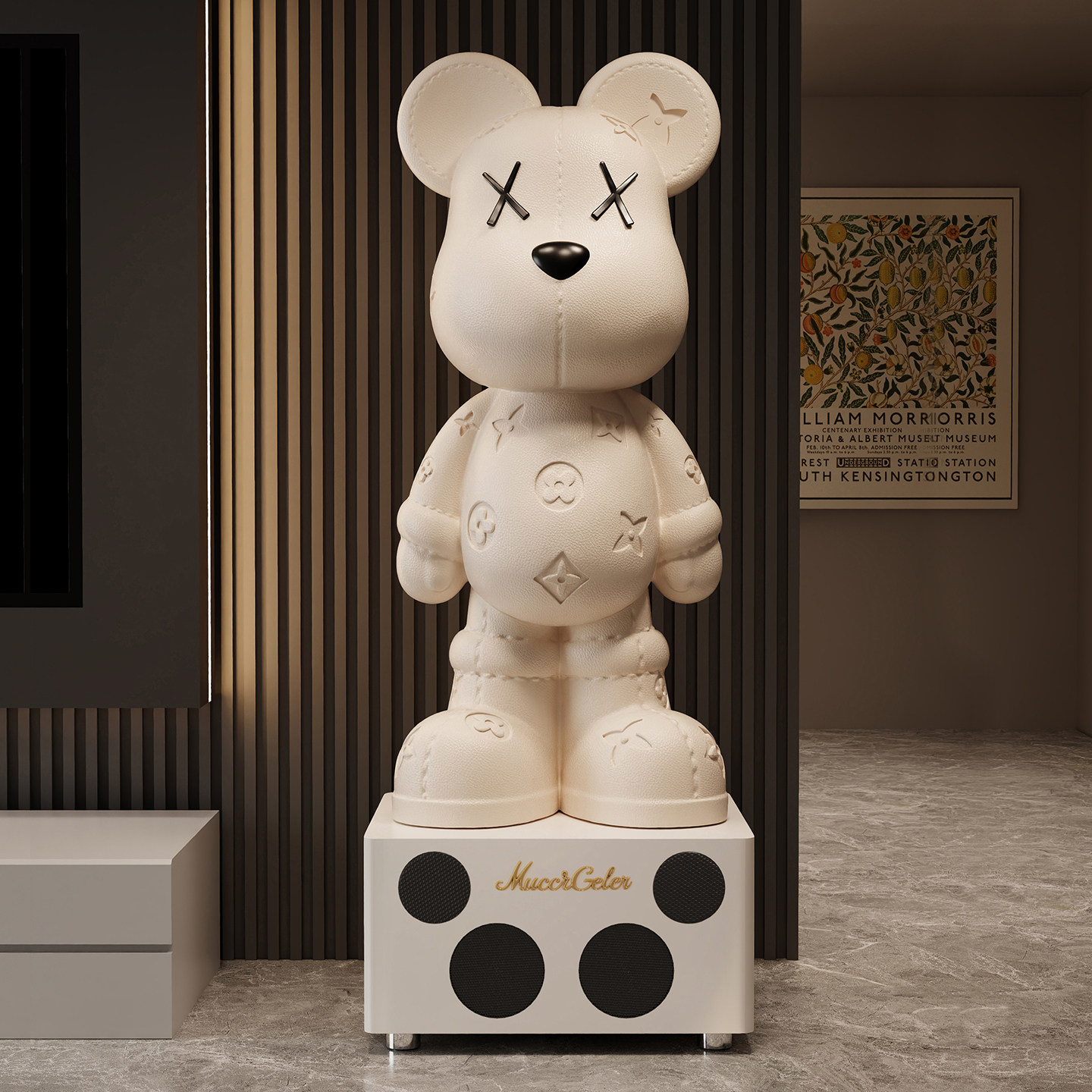 暴力熊k歌音响客厅大型落地摆件高端创意电视柜旁家居装饰大摆件,淘宝优惠券,粉丝福利购,淘宝优惠卷