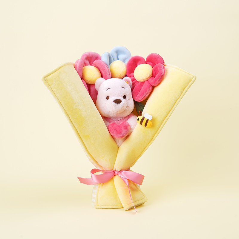 正版迪士尼草莓熊礼盒花束生日礼物送女友玩偶毛绒公仔情人节-图3