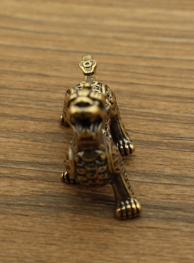 新款黄铜貔貅办公家居桌面小摆件复古文玩钥匙扣挂件箱包吊饰