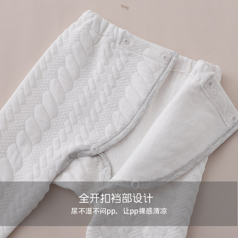 馨贝比新生婴儿儿衣服秋冬季夹棉和尚服套装宝宝春秋保暖打底内衣,淘宝优惠券,粉丝福利购,淘宝优惠卷