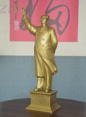 韶山主席铜像全身站像 家居客厅摆件 毛爷爷挥手铜雕塑像.2