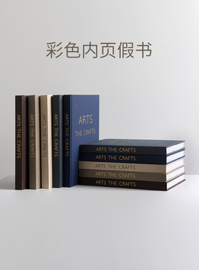 现代简约样板房装饰书摆件