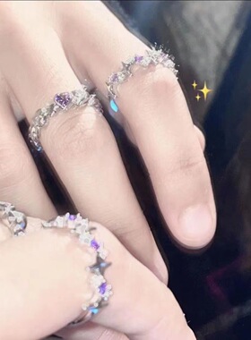 小红书博主同款配饰花朵指环小众设计高级感戒指女简约风花朵花朵