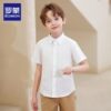 Romon children's pure cotton short-sleeved shirt