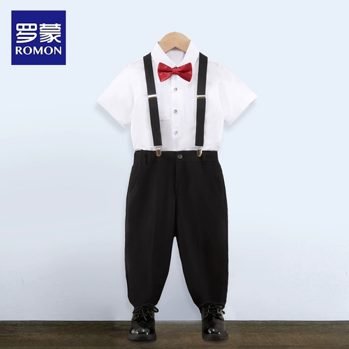 Детский костюм мальчика цветочника, классический костюм, летний наряд для музыкальных выступлений, благородный крой