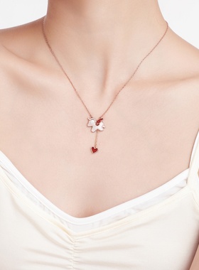 「爱心独角兽」999纯银项链原创