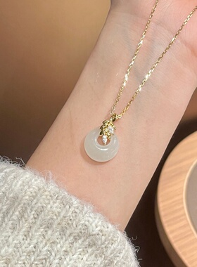 「穗穗平安扣吊坠」S999纯银项链