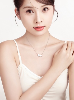 「贝母腊肠狗」999纯银项链原创