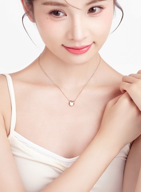 「猫咪梦三生」999纯银项链原创