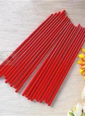 供奉财神关公土地仙家红筷子 敬神供佛观音斋用黄筷子 正红色喜筷