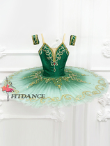 Fitdance Emeralds Ballet Dancer Dress Custom Ink Green Ismirada Ballet Play Out Tutu Dress