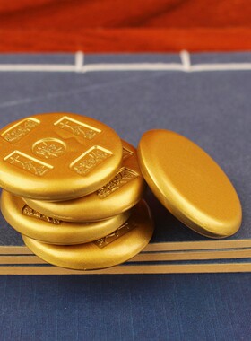 2026鼎铜合金福禄寿五帝金饼办公室桌面摆件装饰品合金喜饼财金饼