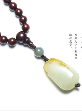 2026设计紫檀手串中国风复古女手链长款木制文玩编织饰品