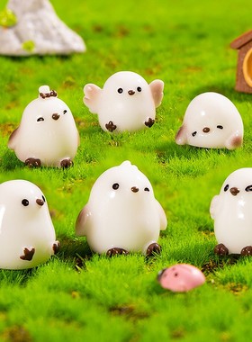 2026微景观摆件可爱山雀萌粒造景树脂diy工艺装饰品小摆件高级感