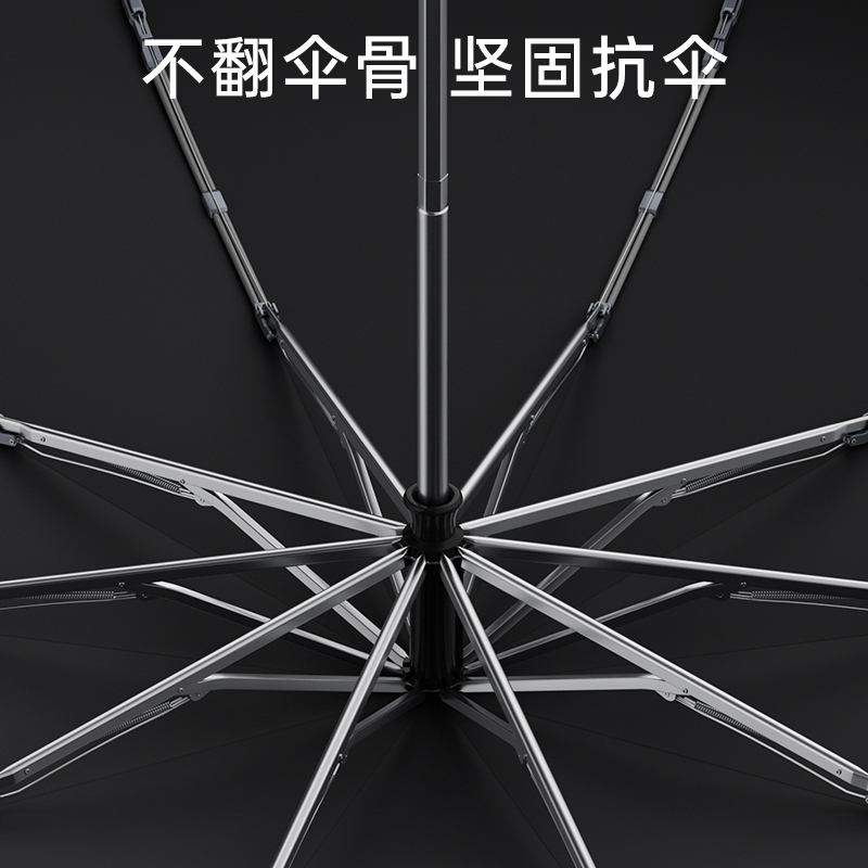 左都双骨环扣自动反向雨伞便携防晒男女学生加大晴雨两用双人伞 - 图3