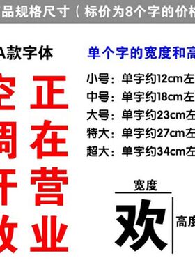 空调开放新款玻璃门贴