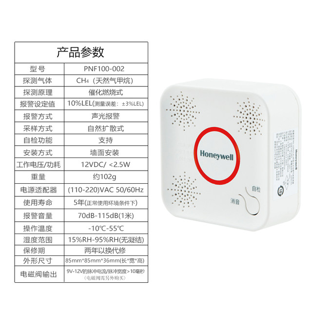Honeywell gas leak carbon monoxide detection