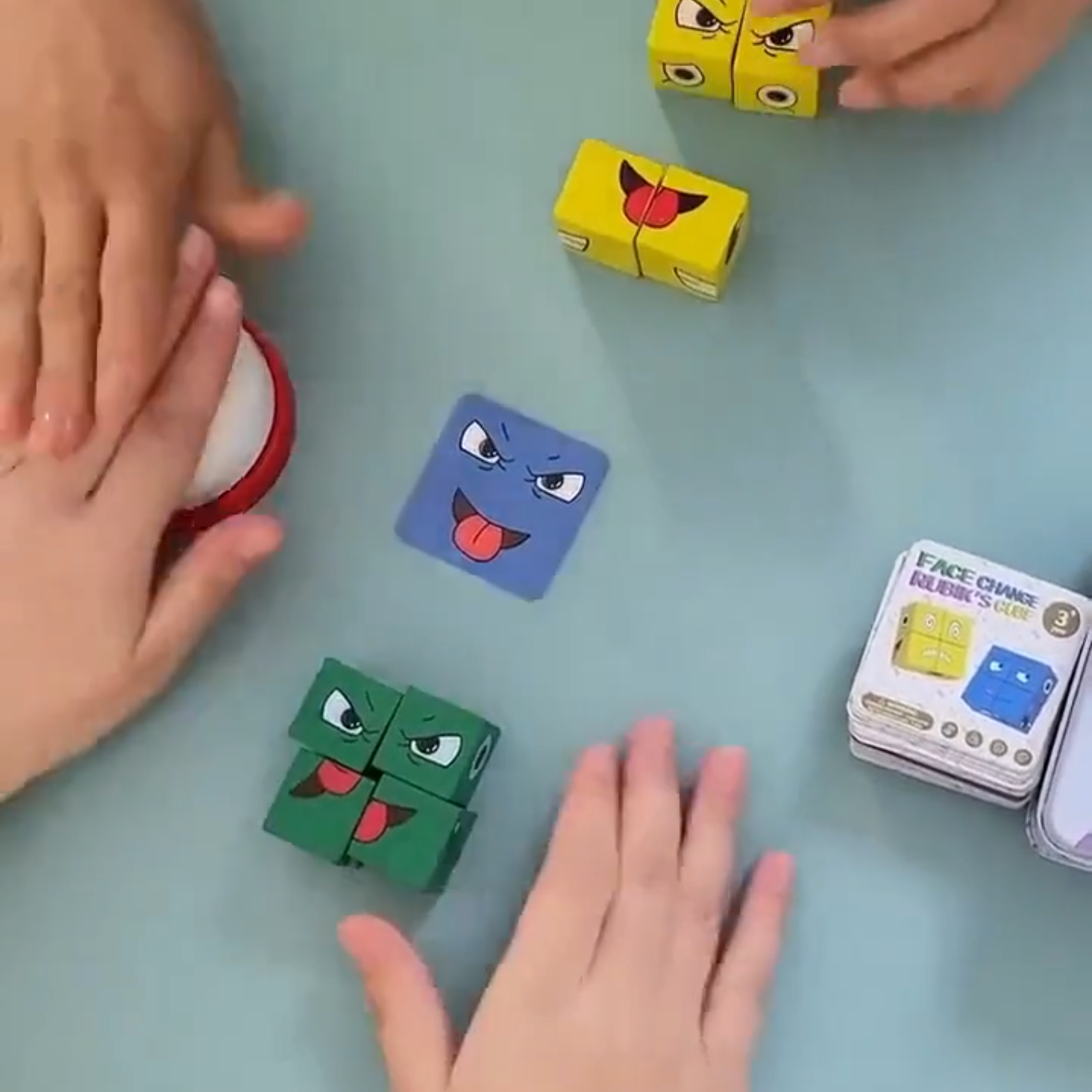 儿童玩具3-6岁爆变脸魔方积木亲子桌游铁盒拼图思维益智2026新款,淘宝优惠券,粉丝福利购,淘宝优惠卷