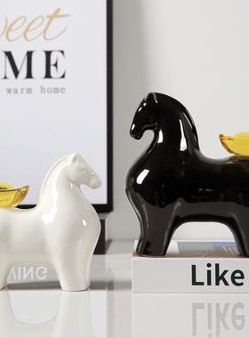 马上有钱陶瓷家居摆件