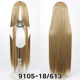 Freeman Long bangs, universal long straight hair cos wig 100cm multi-color hair girl style animation game daily