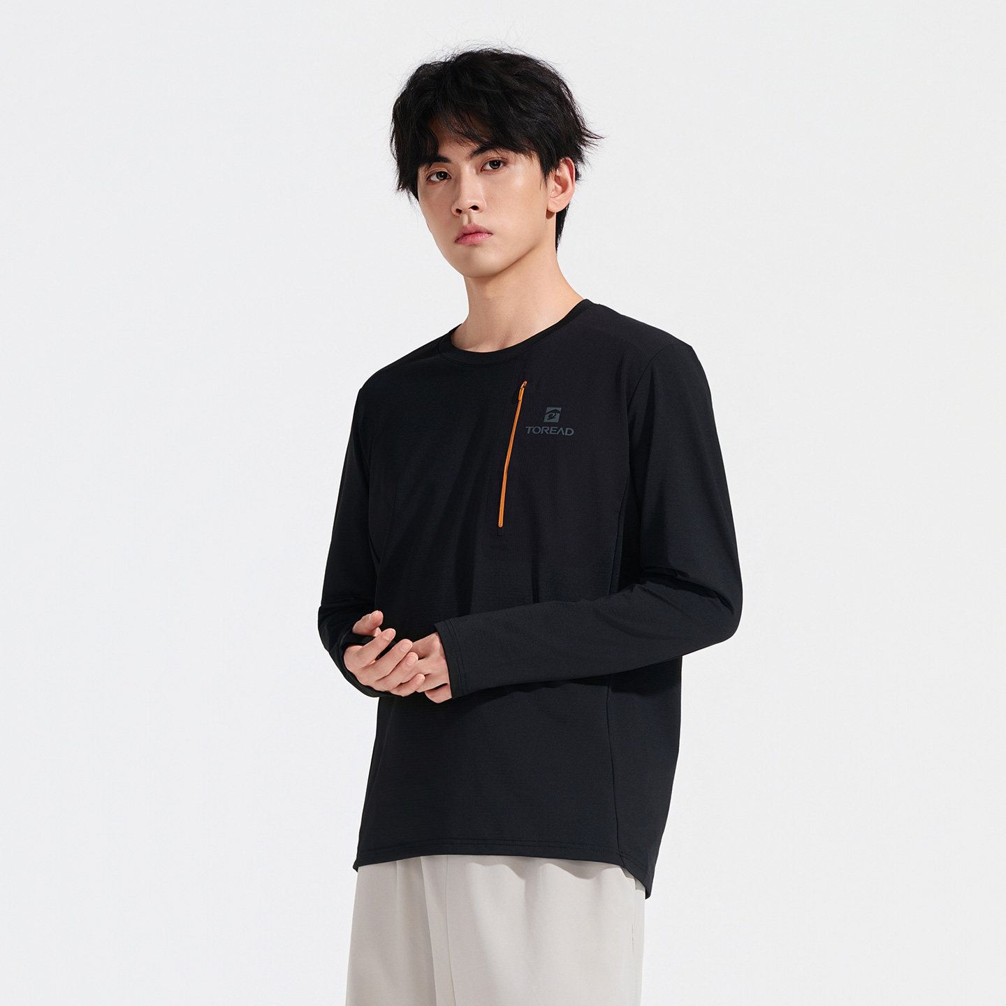 探路者长袖T恤男士25早秋吸汗透气弹力亲肤户外休闲运动套头衫,淘宝优惠券,粉丝福利购,淘宝优惠卷