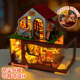 Diy cabin handmade forest baking house loft