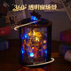Diy cabin magic night light model ornament gift