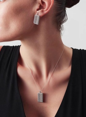 臻致S925银轻奢小众设计感时尚招财算盘珠项链