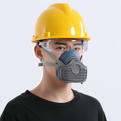 防尘口罩防工业粉尘打磨灰尘透气口罩煤矿装修防尘面罩硅胶舒适 - 图2