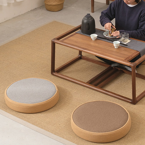 日式蒲团坐垫客厅阳台飘窗榻榻米家用地上加厚拜佛坐墩打坐禅修垫 - 图0