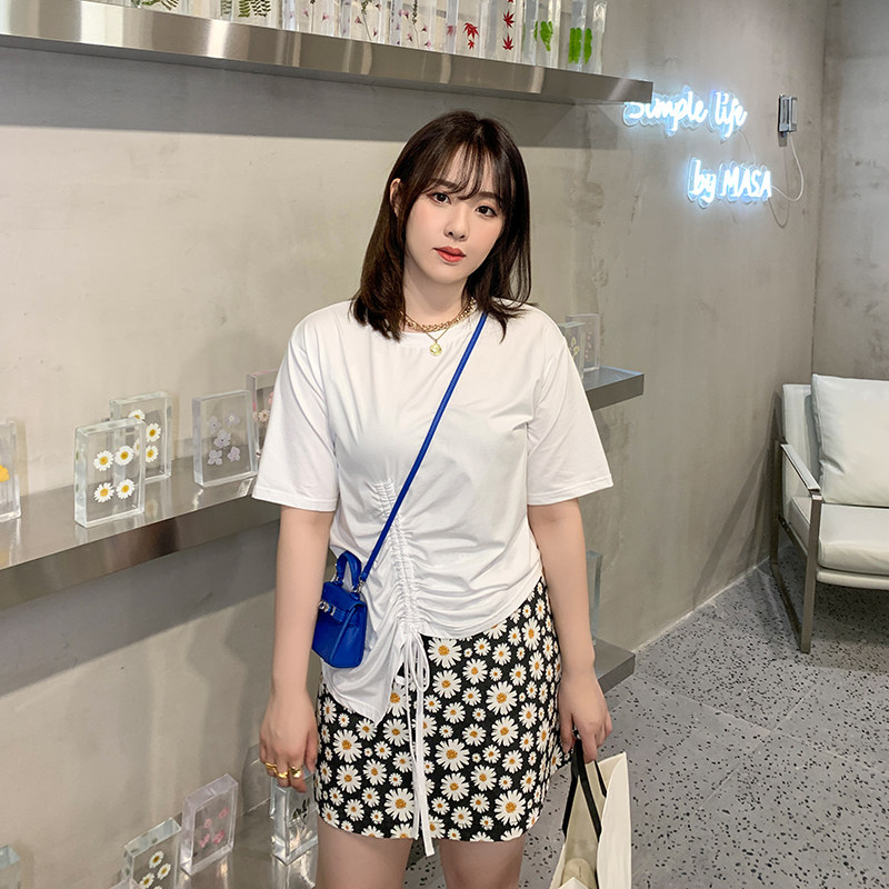 【125斤唐不灵bling】网红半裙a字裙 唐不灵Bling微胖定制大码女装