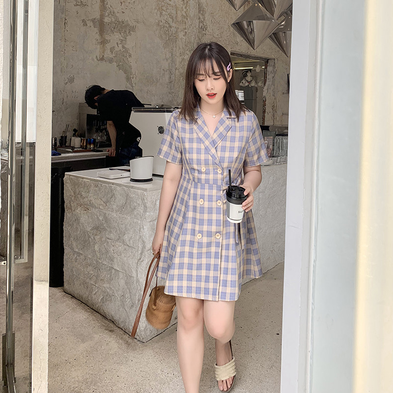 【125斤唐不灵bling】微胖mm连衣裙 唐不灵Bling微胖定制大码女装