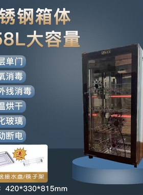 京东官方旗舰店官网免沥水消毒柜家用小型双门厨房商用饭店保洁柜