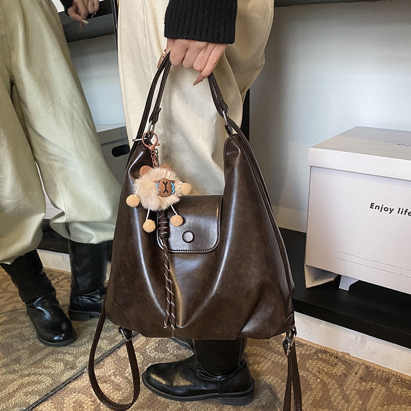 多功能大容量包包女2026秋冬新款单肩包复古斜挎包通勤双肩三用包,淘宝优惠券,粉丝福利购,淘宝优惠卷