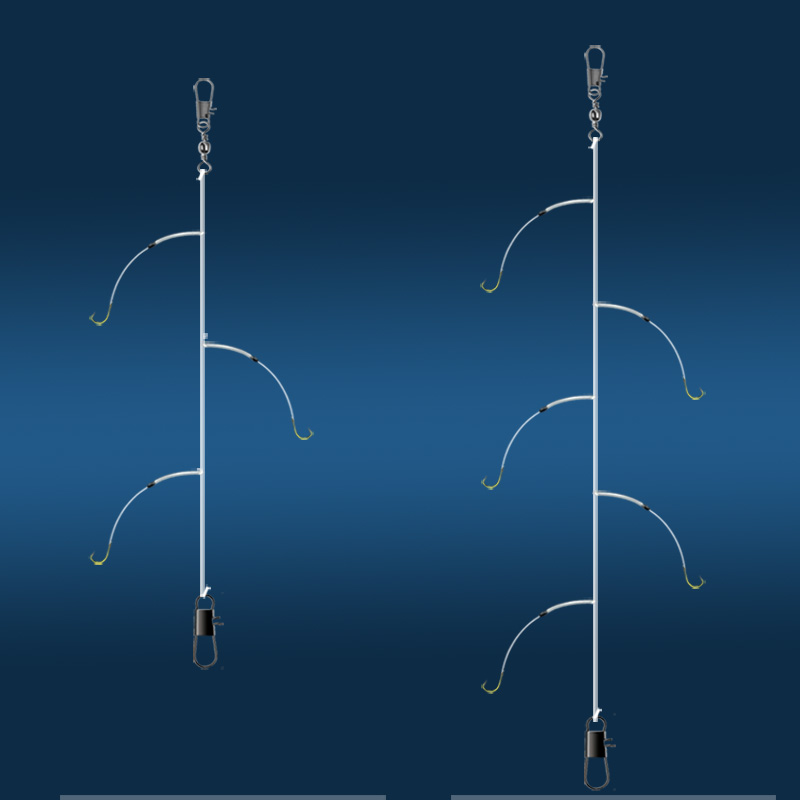 串钩线组鲫鱼串钩钓组新型防缠绕丸世抛竿黄辣丁翘嘴昂刺专用三钩 - 图0