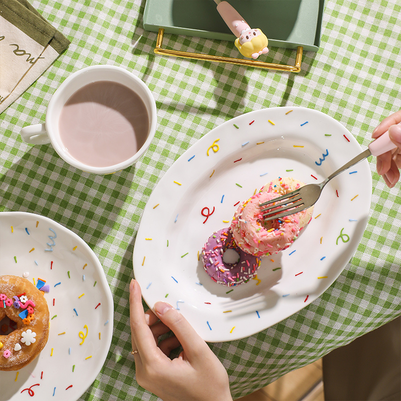 TINYHOME原创糖针系列饭碗汤碗沙拉碗家用甜品碗盘子碗碟组合ins - 图3