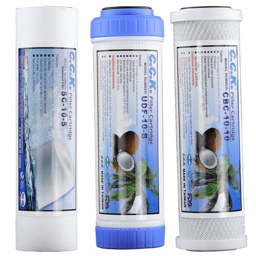 台湾进口CCK家用净水器芯前置过滤器10寸通用PP棉活性炭三级套装 - 图3