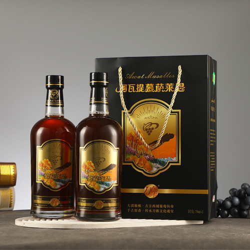 新疆特产甜型葡萄酒阿瓦提刀郎慕萨莱思750ml整箱礼盒官方正品 - 图0