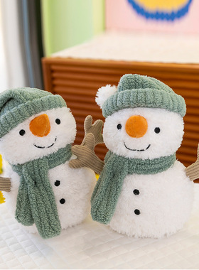 跨境可爱萨米雪人毛绒玩具柔软娃娃玩偶小抱枕家居摆件圣诞节礼物