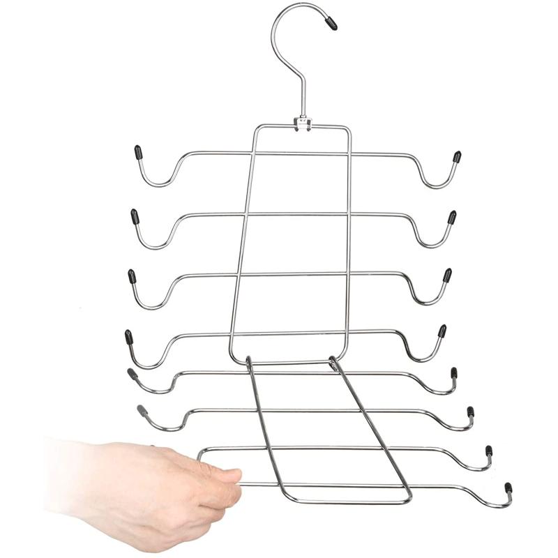 可折叠式多层内衣架家用衣橱吊带睡衣连衣裙收纳整理衣挂 - 图1