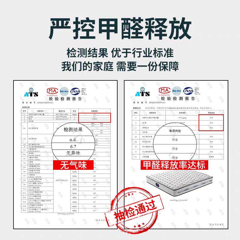 独立弹簧席梦思床垫20cm厚1米5乳胶床垫1.35米1.2x1.9*2软硬家用 - 图1