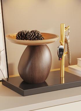 中古风入户门玄关钥匙收纳托盘摆件置物架客厅餐边柜家居软装饰品