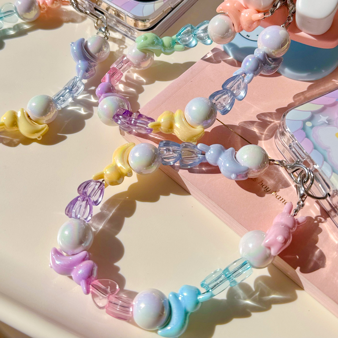 半熟玉子商店原创设计超美！超结实！手机壳双挂钩时尚折叠壳链条 - 图0